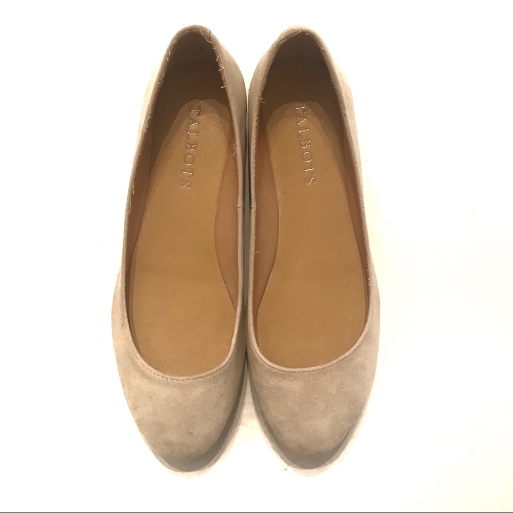 Talbots Cream Suede Shoes Size 5 - Picture 2 of 5